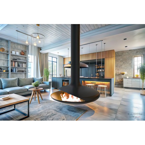 Подвесной дизайнерский камин AVES 5 ТУРИН Подвесной дизайнерский камин AVES 5 ТУРИН