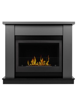 Каминокомплект: Биокамин Firelight BFP/P-2520, портал Canto 25 графит