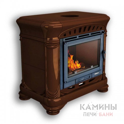 Изразцовый камин Модерн КимрПечь пристенный однотонный В Изразцовый камин Модерн КимрПечь пристенный однотонный В