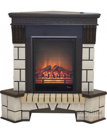 Электрокамин RealFlame Stone New Corner (угловой) AO с Eugene