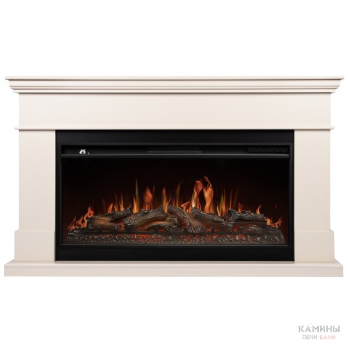 Каминокомплект: Очаг Royal Thermo Aurora RTFP/P-AR40LS, портал California 42/40/36, молочный Каминокомплект: Очаг Royal Thermo Aurora RTFP/P-AR40LS, портал California 42/40/36, молочный