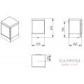 Печь-камин Jydepejsen Cubic Wall Печь-камин Jydepejsen Cubic Wall