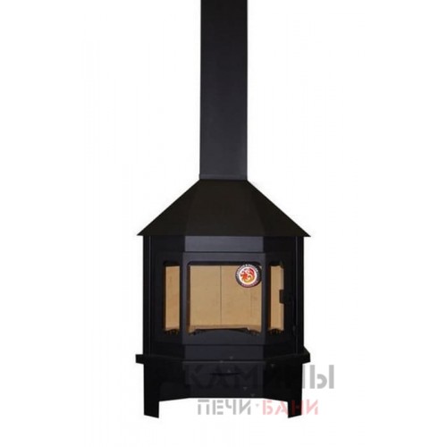 Камин пристенно-угловой Мюнхен (черный)