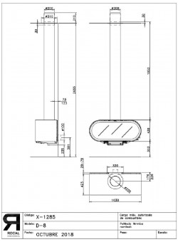 Печь-камин ROCAL D-8