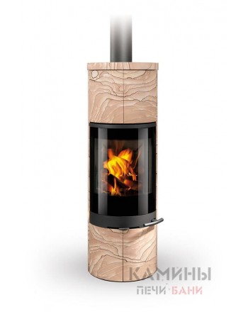 Печь-камин Romotop стальная Soria 04 песчаник