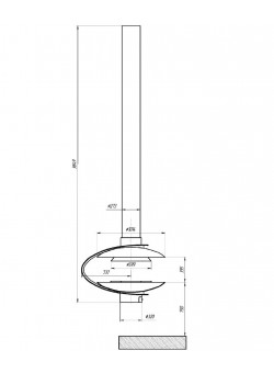 Подвесной камин Eneva белый
