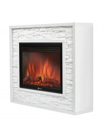 Каминокомплект: ОчагElectrolux EFP/P-3020LS с порталом Loft 30 камень белый, белая эмаль