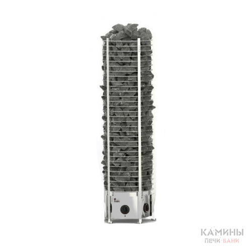 Печь для бани SAWO TOWER TH6-90NB-P (9 кВт, встроенный пульт, нержавейка, круглая) для бани и сауны