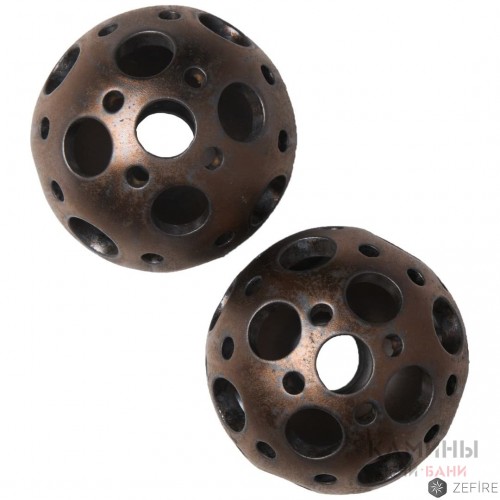 Шары медные с отверстиями двух размеров 2 шт (ZeFire)
