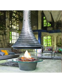 Центральный камин Eva 992 Brute открытый JC Bordelet 