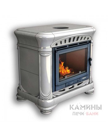 Изразцовый камин Модерн пристенный однотонный А