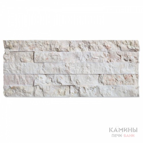 Плитка из "Мрамора" (белый) рваный камень