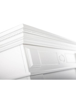 Каминокомплект: Биокамин Firelight BFP/P-2520, портал Bianco 25 белый