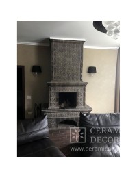 Комплект каминной облицовка Элеганс. Цвет: Графит