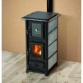 Печь-камин MBS OLYMPIA PLUS S (с камнем) с плитой
