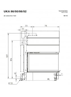 Каминная топка Hoxter UKA 86/50/86/52h