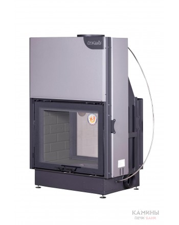 Каминная топка ВЕГА 800 TB туннельная черный шамот