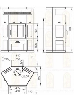 Печь-камин Мета-Бел Енисей 