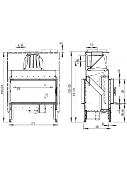 Каминная топка Austroflamm 75x39 K II 2.0