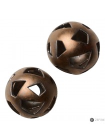 Шары медные с трапецевидными отверстиями 2 шт (ZeFire)