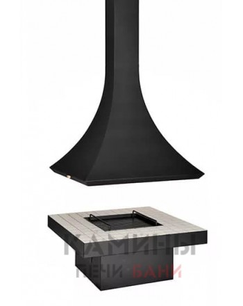 Островной открытый камин LOFT - 05