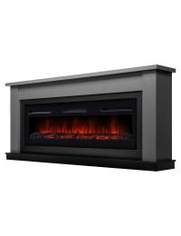 Каминокомплект: Очаг Electrolux Infinity EFP/P-1600ULS, портал Canto Long графит, черный