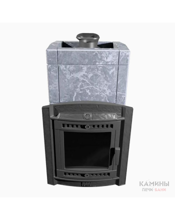 Банная печь «Атмосфера XL» в облицовке Талькохлорит до 26 м³