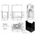 Каминная топка Kratki Oliwia/P/BS/G