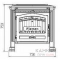 Печь-камин Plamen TENA TERMO Печь-камин Plamen TENA TERMO