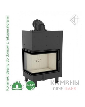 Каминная топка Kratki MBZ/P/BS (угловое стекло справа)