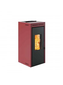 Печь-камин Invicta Teramo 17 Pellet Stove Красная (с водяным контуром)