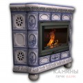 Изразцовый камин Медальон КимрПечь угловой Художественный Изразцовый камин Медальон КимрПечь угловой Художественный