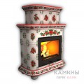 Изразцовый камин Прованс КимрПечь пристенный двухъярусный Роспись Изразцовый камин Прованс КимрПечь пристенный двухъярусный Роспись