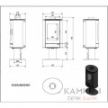 Печь-камин Kratki KOZA/AB/S/N/DR