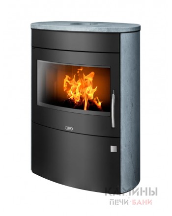 Печь-камин ABX Polar Arizona черная сталь, тальк