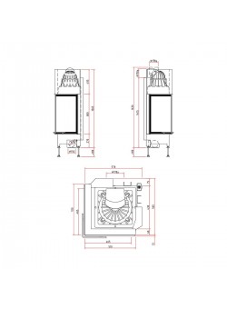 Каминная топка Schmid Ekko 45(45)80h 7 kW
