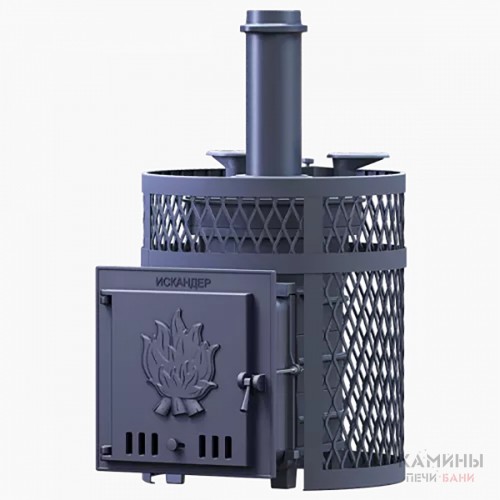 Печь для бани Искандер ЗК 18 Ураган чугун Печь для бани Искандер ЗК 18 Ураган чугун