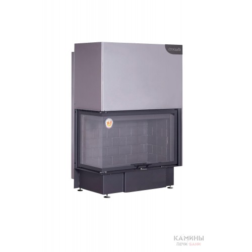 Каминная топка Экокамин ДЕЛЬТА 1000 LВ два стекла левая принтинг черный шамот Каминная топка Экокамин ДЕЛЬТА 1000 LВ два стекла левая принтинг черный шамот