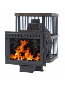Печь Сибирь-24 с панорамной дверцей