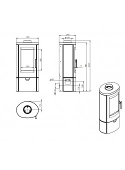 Печь Nordflam Palermo