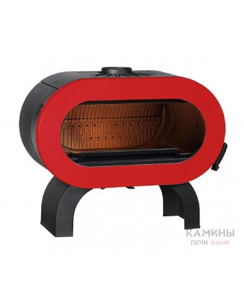 Чугунная печь Invicta Fifty красная эмаль