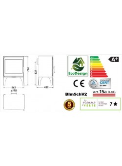 Печь-камин Panadero Topaze 