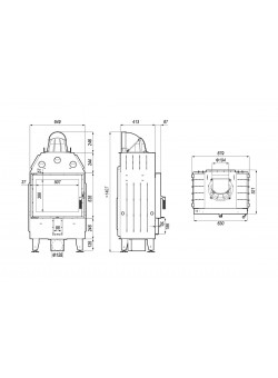 Каминная топка DEFRO HOME INTRA SM