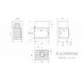 Каминная топка Kratki Zuzia/Eco/l/bs/Deco