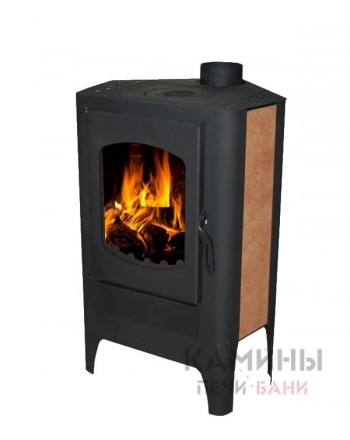 Печь-камин «Бавария» угловая с плитой Эко