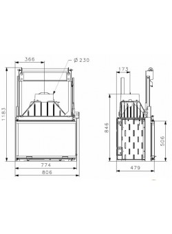 Топка Cheminees Philippe 747 2V PR