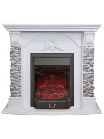 Электрокамин RealFlame Athena GR WT с Majestic Lux BL RC