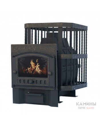 Печь Сибирь-24 с каминной дверцей