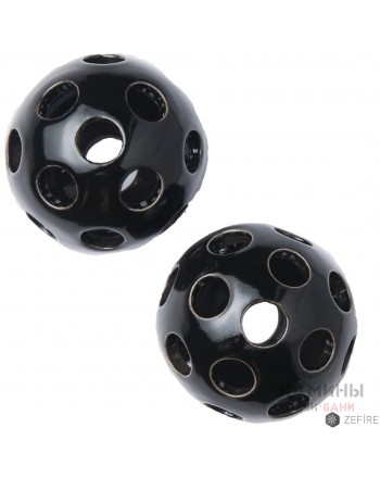 Шары черные с одинаковыми отверстиями 2 шт (ZeFire)