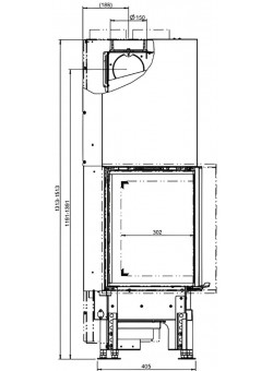 Каминная топка Austroflamm 63x40x51 S 2.0 Left